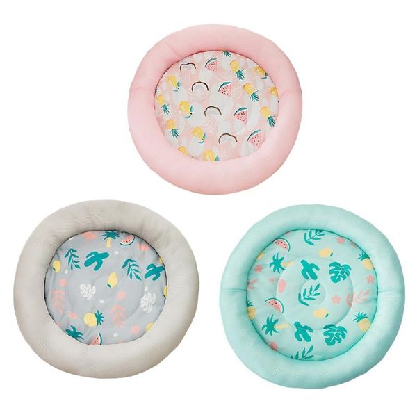 

cat beds & furniture soft bed cushion for small medium large no electricity removable mat summer cool litter washable pet