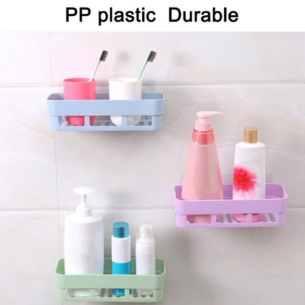 

bathroom shelf adhesive storage rack hooks kitchen home decoration corner shower organizer ship bath accessory set