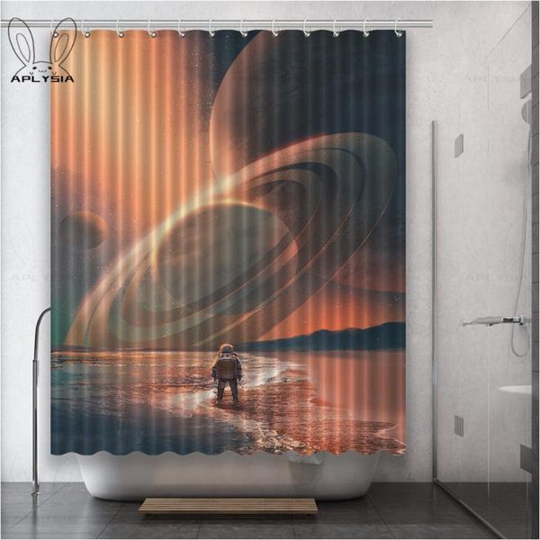 

saimoe great astronaut shower curtains universe space planet waterproof polyester fabric bathroom for home decor