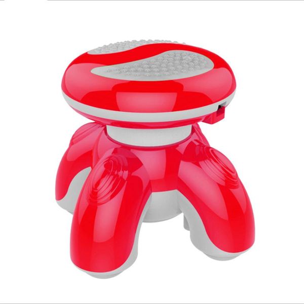 

electric massagers massager for body rechargeable mini-massager four-foot vibrating luminous massage tool waist leg back relax artifact