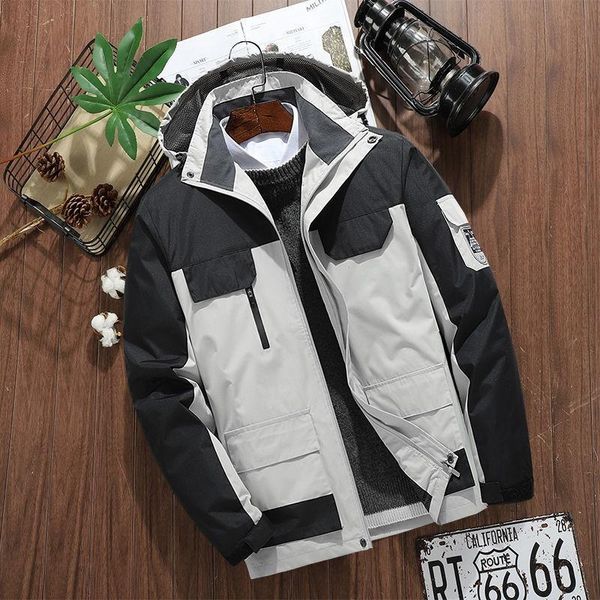 

men's jackets windbreaker waterproof military hooded water proof wind breaker casual coat male clothing 2021 autumn men, Black;brown