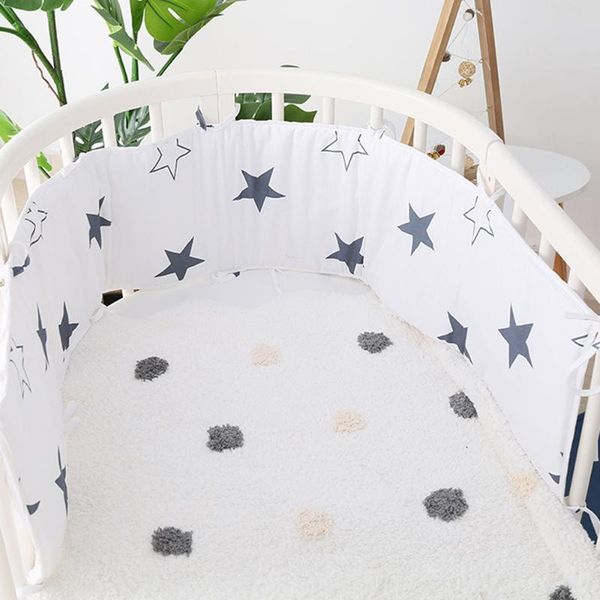 

bedding sets 180*30cm stars design baby bed thicken bumper nursery crib around cushion cot protector pillows borns room decor