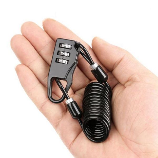 

bike locks bicycle lock helmet wire rope code security anti-theft tools