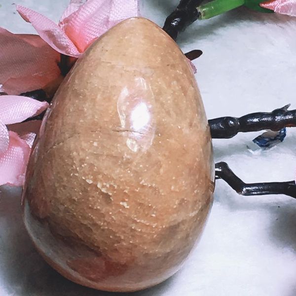 

moonstone egg decorative objects & figurines