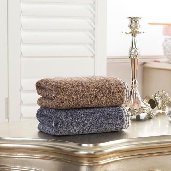 

towel 1pc 100% cotton embroidered sets towels for adults soft face 70x140cm