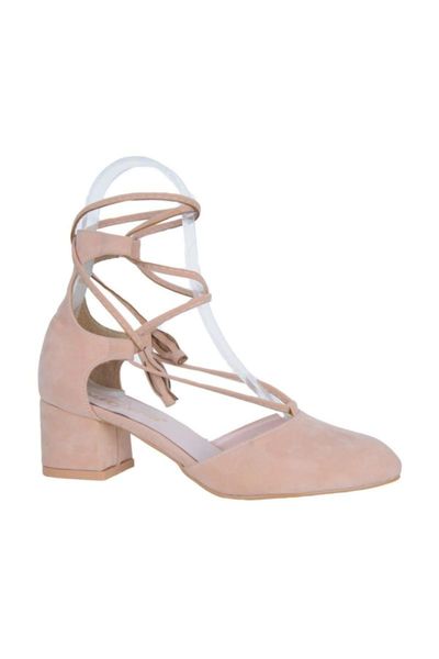 

powder suede 5cm heels ladies sandals shoes, Black