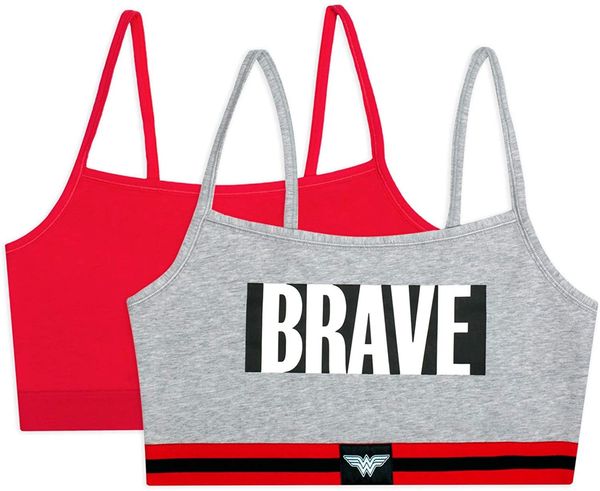 

brand women's spaghetti strap pullover sports bra, Red;black