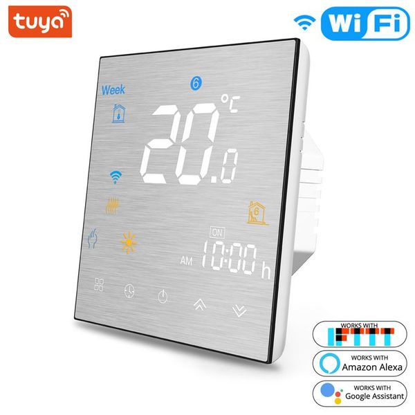 

wifi smart thermostat temperature controller for water/electric floor heating water/gas boiler works with alexa google home control