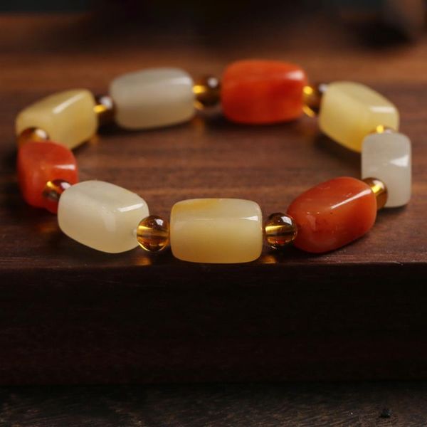 

charm bracelets natural golden silk jade women on hand chain bangles jewelry aesthetic fashion female now 2021 vintage, Golden;silver