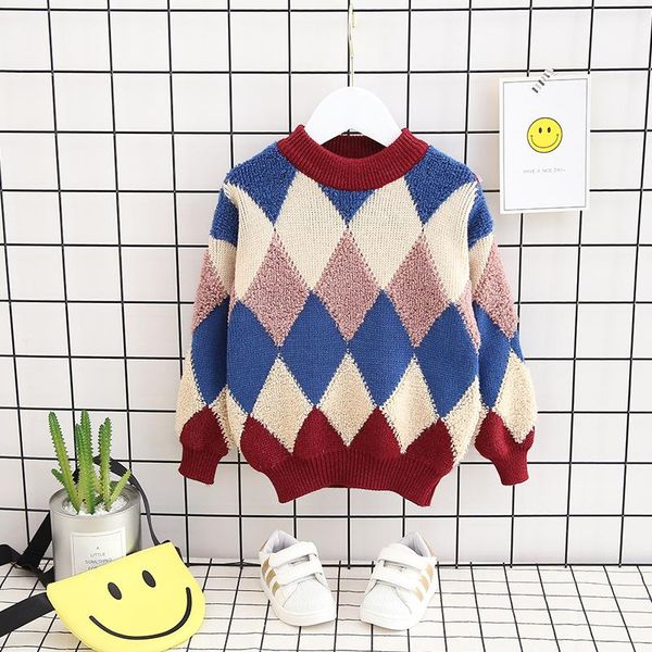 

cardigan autumn winter boys sweaters toddler long sleeve baby clothing casual striped warm kids clothes for children costume, Blue