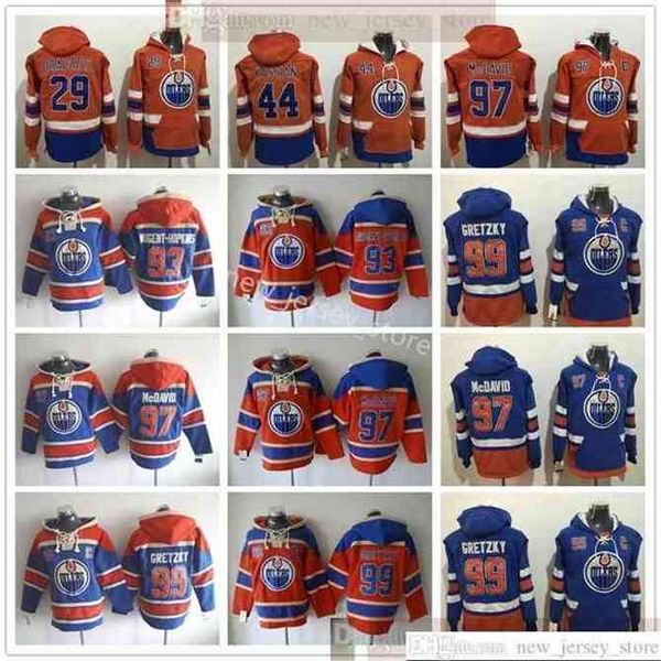 

96 edmonton oilers hockey hoodie jerseys 97 connor mcdavid 99 wayne gretzky 93 ryan nugent-hopkins 44 zack kassian 29 leon draisaitl hoodies, Black