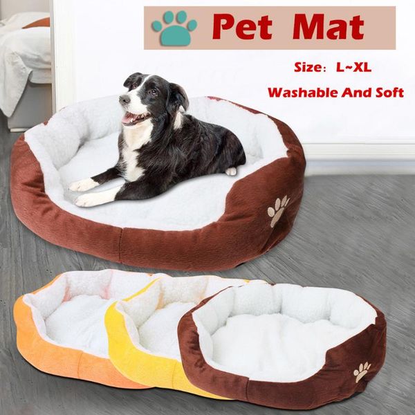 

kennels & pens dog bed washable pet plush warm soft sofa cat litter sleeping beds winter for dogs nest products mat