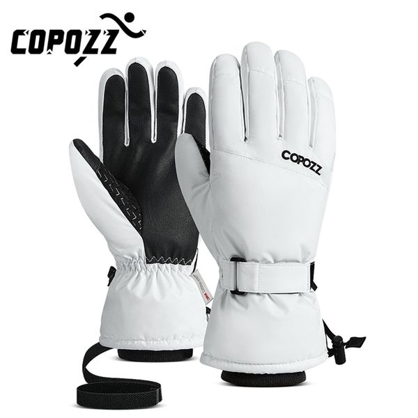

copozz men women ski gloves ultralight waterproof winter warm snowboard motorcycle riding snow windproof 211124, Blue;gray