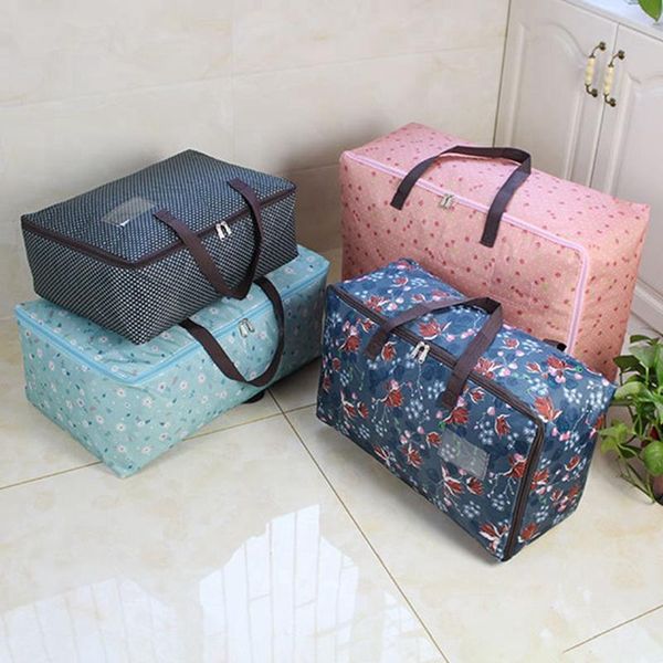 

storage bags cute oxford cloth quilt bag foldable household bedroom