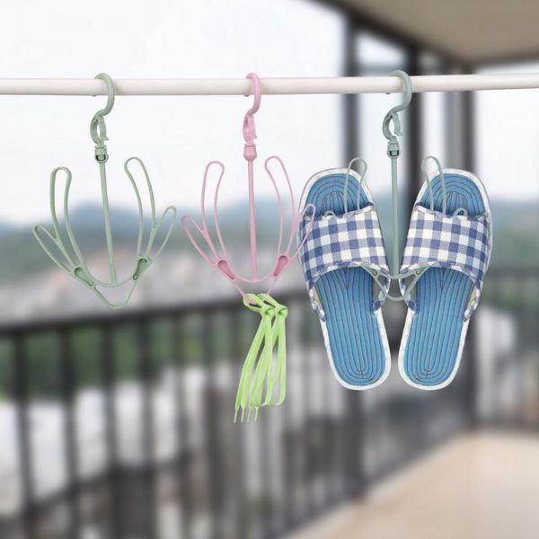 

plastic shoes rack hanger multi-functional boots stand household laundary tool storage organizer drying clothing & wardrobe