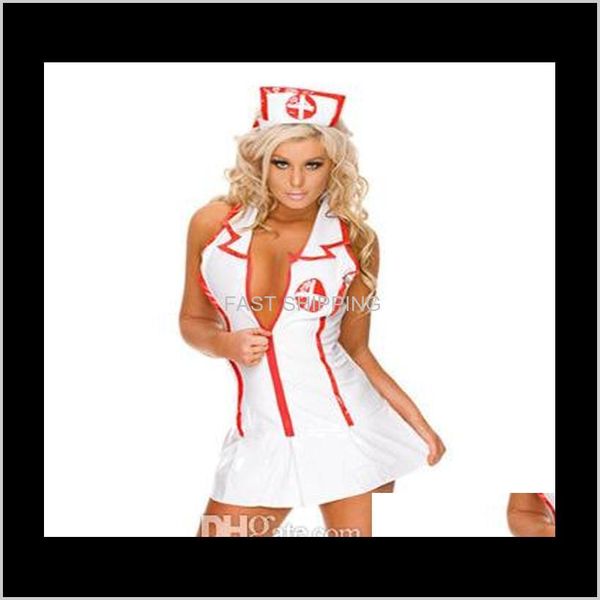 

womens apparel women uniform temptation underwear party club cospaly lady intimate deep v neck sleeveless hat mini dress sets sle, Black;red