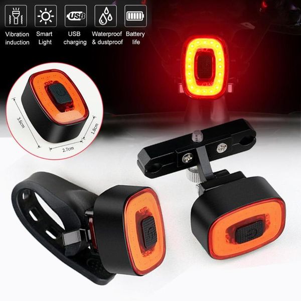 

bike tail light ultra bright led rechargeable auto on/off ip65 waterproof brake sensing lights