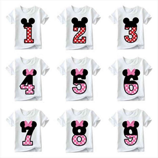

summer boys girls clothes party anniversary digital pattern printed t shirts toddler baby short sleeve shirt cotton kids, Blue