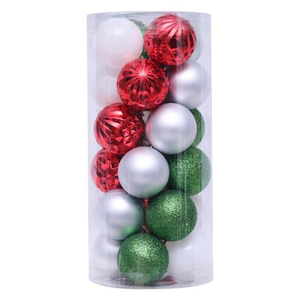 

party decoration 24pcs tree decor diy crafts hanging ornament pvc celebration portable christmas ball festival wedding home