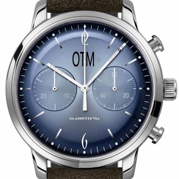 

wristwatches men's classic quartz watch luxury brand circular chronograph table waterproof leather strap, Slivery;brown