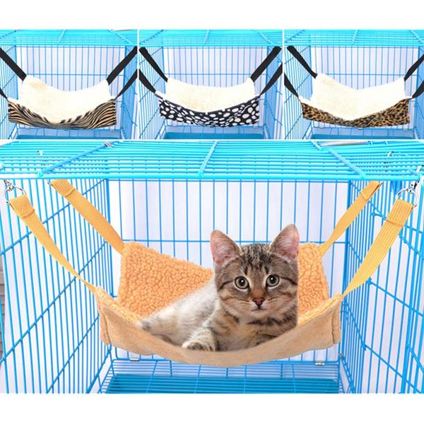 

cat beds & furniture super soft fleece hammock bed hanging winter warm ferret hamster guinea pig cage mat for small animal