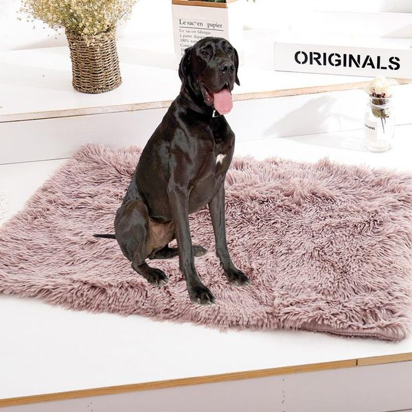 

kennels & pens long plush winter dog bed mat soft fleece pet cushion house warm puppy cat sleeping blanket for small large dogs cats