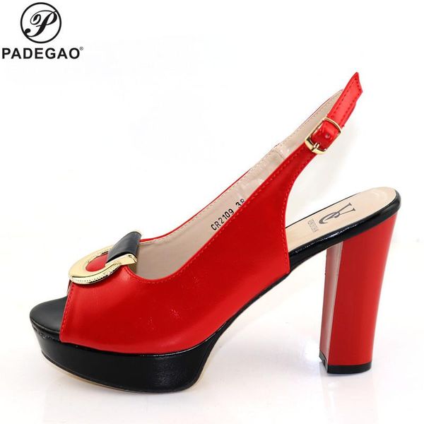

dress shoes red and black color mature african women set italian comfortable in heels for party