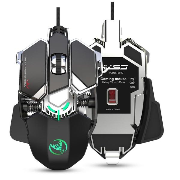 

mice macros define mechanical gaming mouse usb wired 6400dpi 9 programmable keys computer optical mause gamer