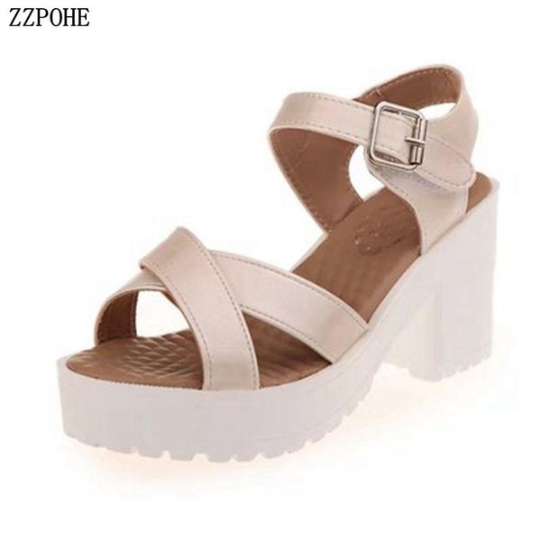 

women sandals fashion summer high heels party shoes open toe platform wedges women's casual comfortable plus size, Black