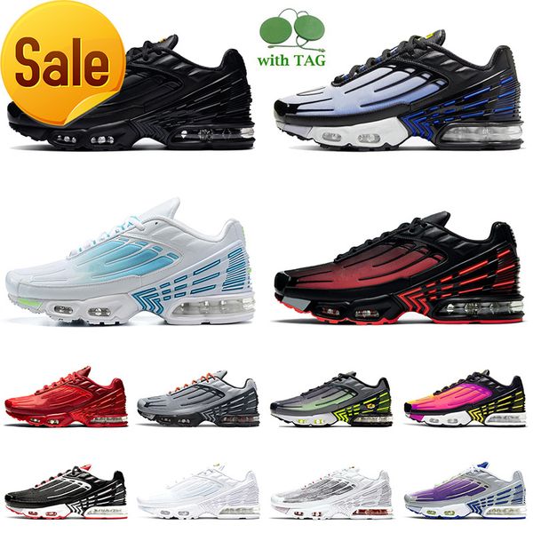 

outdoor sports tn plus 3 tuned running shoes mens women leather triple black red obsidian green aqua volt hyper blue