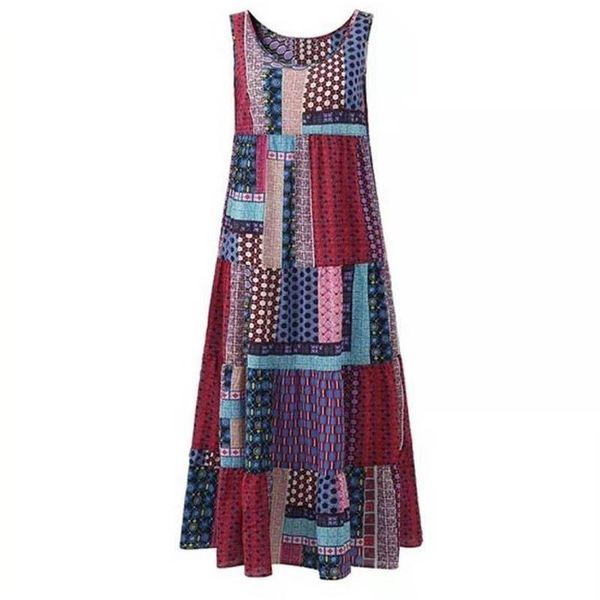 

casual dresses summer dress women plus size bust 132cm 4xl 5xl 6xl 7xl 8xl 9xl o-neck a-line red blue green colors, Black;gray