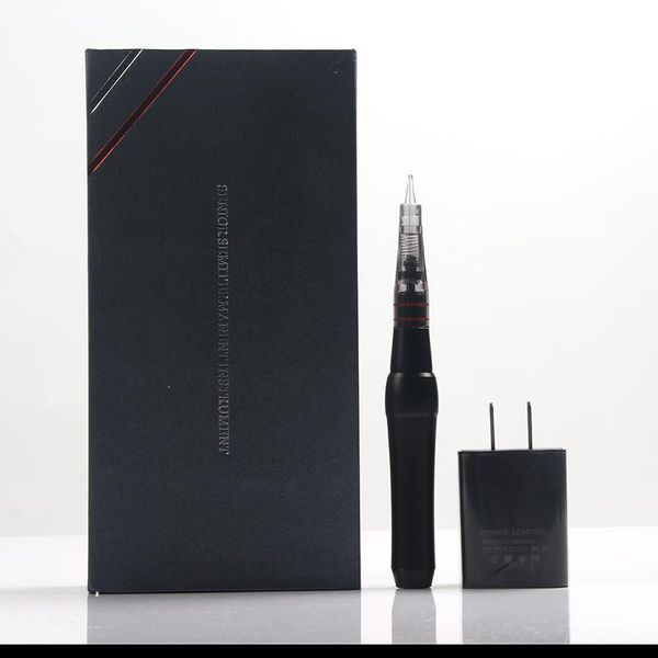

tattoo guns kits 1pcs black color 5levels cosmetic tattooing eyebrow pmu micropigmentation machine permanent makeup gun