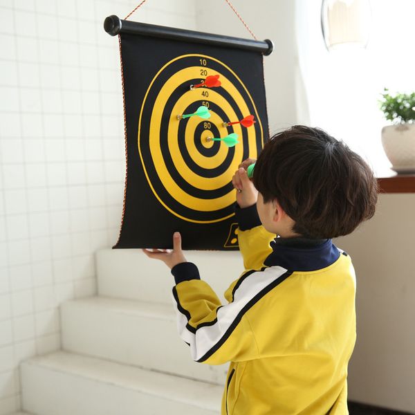 

15 inch children's double-sided safety magnetic iron magnet dart disk