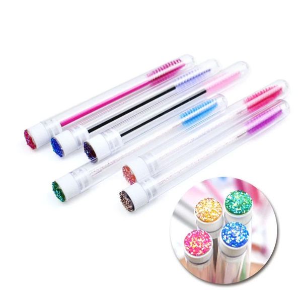 

false eyelashes eyelash extender disposable eyebrow brush separate tube design