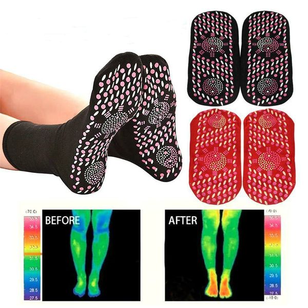 Selbsterhitzende Magnetsocken für Damen und Herren, selbsterwärmende Tour-Magnettherapie, komfortable Winter-Warmmassage, Pressung, Bodengesundheit