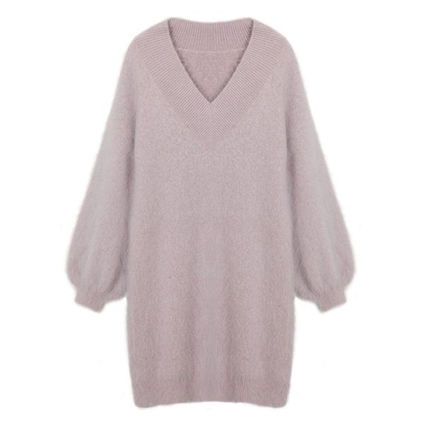 

women's sweaters spring autumn v -neck women vintage sleeve jumper pull femme hiver knitted pullover long sweater d21j, White;black