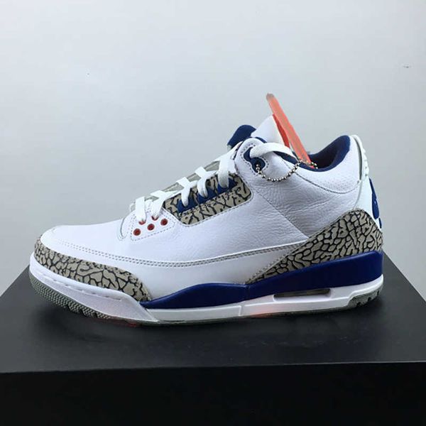 

with box jumpman 3 3s mens basketball shoes true blue men trainers sneakerszxmox5f7