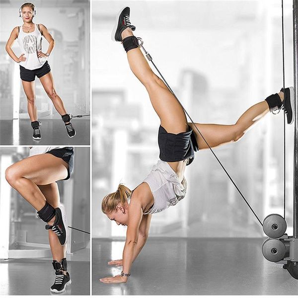 

resistance bands 1 pair ankle straps d ring exercises protector for fitness leg thigh pulley lifting n66