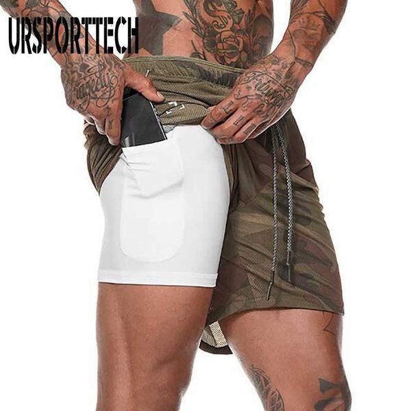 

ursporttech brand men's beach shorts quick dry swimming shorts for men summer board surf swimwear short bermuda shorts for men 210528, White;black