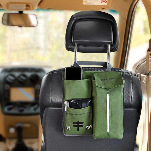 

car organizer pu leather pad bag seat back foldable table tray travel storage dining