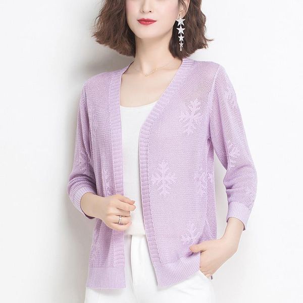 

summer clothes 2021 women loose hollow ice silk thin knit air conditioning sunscreen clothing knitted cardigan shawl coat y73 women's j, Black;brown