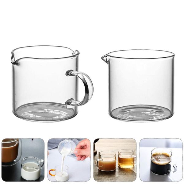 

2pcs mini glass milk cups alcohol beverages beer drinking stylish wine glasses