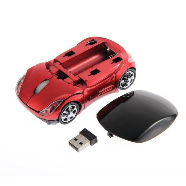 

mice mini portable adjustable 1000dpi wireless car optical ergonomic gaming mouse for pc lap+ usb receiver