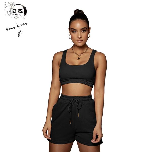 

women's tracksuits lady shorts summer suit clothes for sports fitness plus size two piece wholesale items, Gray
