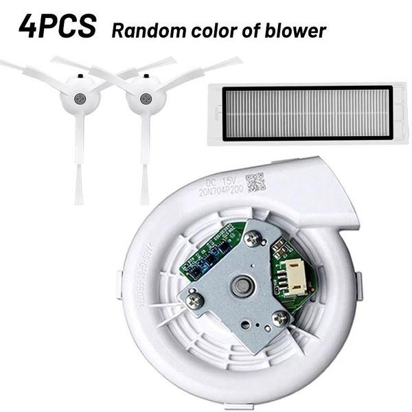 

4pcs fan motor random color side brush filter for s50 s51 s55 model vacuum cleaner tools household cleaniing accessories shower curtains