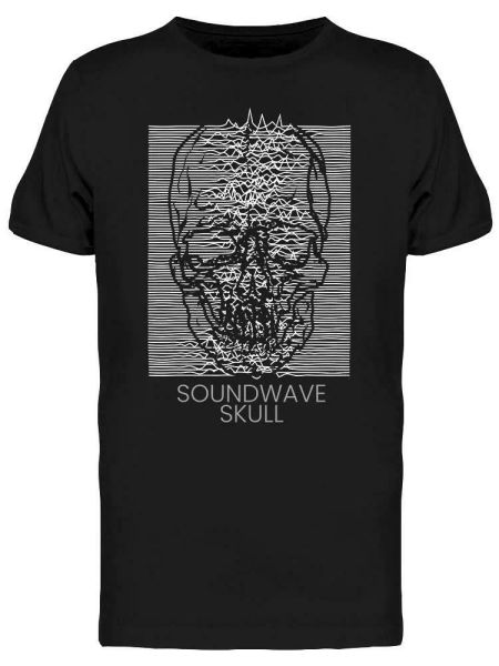 

Soundwave Skull Line Graph Tee Men's -Image by Shutterstock, White;black