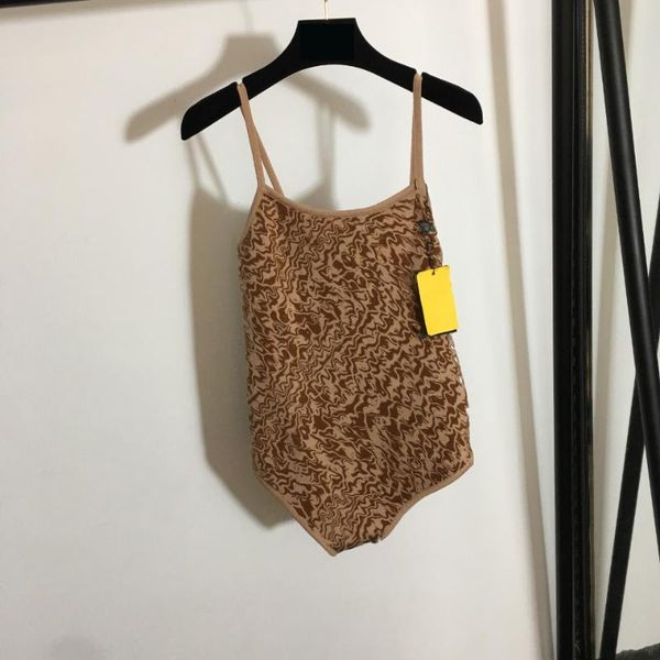 

women's swimwear * all-over letter print, knitted halter tights in brown yellow white 36-38-40, f-654800, White;black