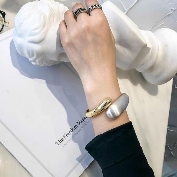 

bangle fashion simple gold silver splice cuff bangles & bracelets spring wristband bracelet for women girls gift wholesale, Black