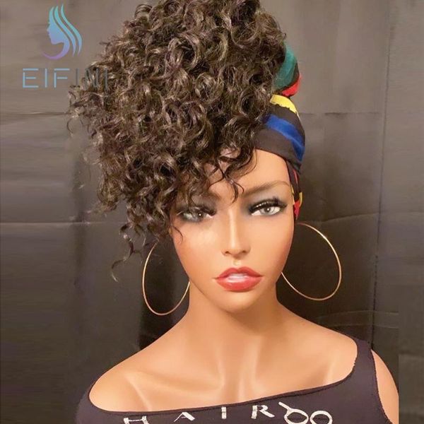 

hair bulks brazilian deep curly headband human for black women eifini