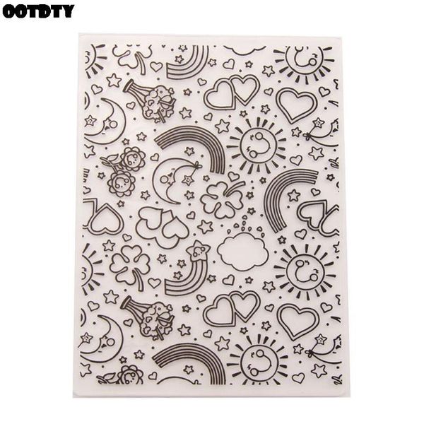 

craft tools rainbow sun plastic embossing folder template diy scrapbook po card making decoration crafts
